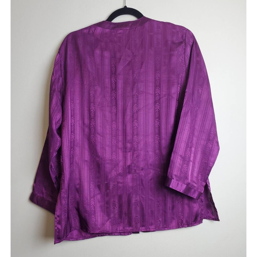 Vintage Victoria's Secret Gold Label‎ Satin Sleep Shirt Pajama Top Small - Picture 4 of 8